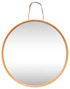 Specchio da parete con cornice in bambù ø 60 cm Mood - Hübsch