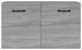 Armadietto a muro grigio sonoma 60x36,5x35 cm legno multistrato
