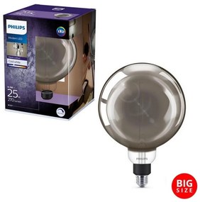 Lampadina LED dimmerabile SMOKY VINTAGE Philips G200 E27/6,5W/230V 4000K