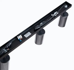 Sollux SL.1371 - Faretto WINX 4xGU10/10W/230V nero/cromo