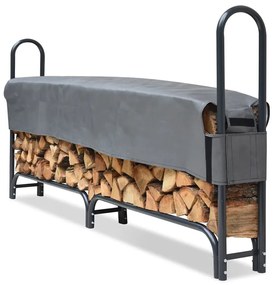 Rimessa in acciaio per legna Kingston 2,4 x 0,24 m StoreBoss