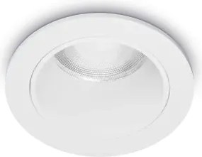 Quark faretto da incasso led cob 12 w 25° 1200 lm 3000 k d.4,9cm bi...