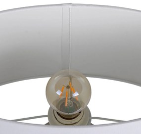 Lampada da tavolo 18 x 31,8 x 44,5 cm Ceramica Argento