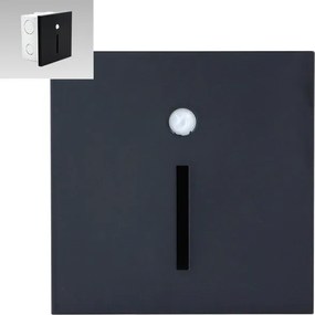 Emithor 70430 - Lampada LED per scale con sensore LINE LED/1W/230V nero