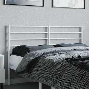 Testiera in metallo bianco 140 cm