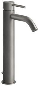 Miscelatore lavabo alto bocca corta con scarico steel brushed flessa 54004 gessi