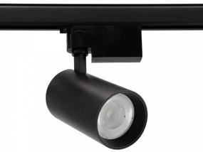 Faro LED 30W Trifase Nero 60° 120lm/W, CRI92, no Flickering - BRIDGELUX LED Colore  Bianco Naturale 4.000K