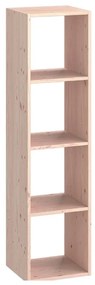 Mensola a muro 4 cubi Kub SPACEO rettangolare in legno L 36 x H 139.3 x P 31.7 cm pino