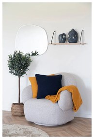 Coperta gialla in cotone riciclato 130x170 cm Santos - House Nordic