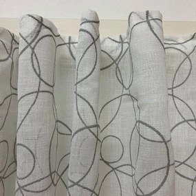 Tenda Circle bianco, passanti nascosti 180x300 cm
