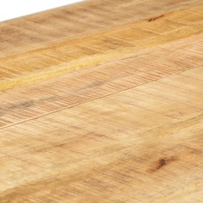 Tavolo da pranzo 140x70x76 cm in legno massello di mango grezzo