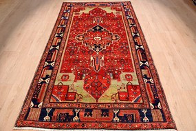 Hamedan Tappeto 300 x 160 (Iran) Annodato A Mano