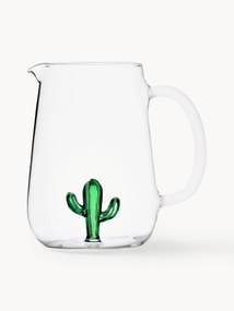 Caraffa in vetro borosilicato fatta a mano Cactus, 1.8 L