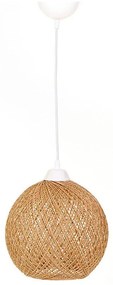 Lampadario su corda JUTE 1xE27/60W/230V beige