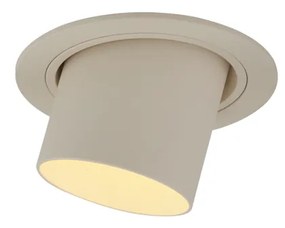 Faretto da incasso moderno beige GU10 50 mm rotondo orientabile - Installa