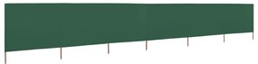 Paravento a 6 Pannelli in Tessuto 800x80cm Verde