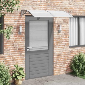 Tettoia Per Porta Grigia 150x75 Cm İn Policarbonato /