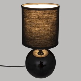Atmosphera - Lampada da tavolo TIMÉO 1xE14/60W/230V nero lucido