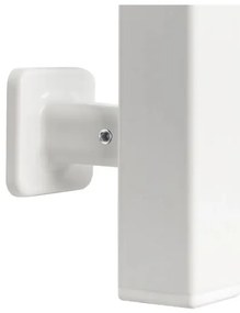 Radiatore scaldasalviette da bagno AVANGARD a scala con termostato, 459 W/230 V, 120,6 cm, IP44, bianco, lato sinistro