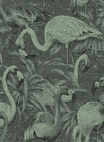 Arte International Carta da parati Flamencos Andinos - Almond Green