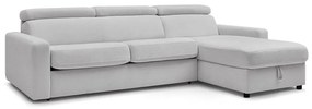 Divano angolare in grigio chiaro allungabile (con composizione variabile) Monaco – Bobochic Paris