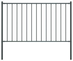 Pannello Recinzione Pali Acciaio Verniciato 1,7x0,75m Antracite