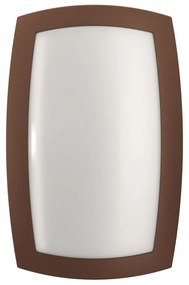 Applique Rettangolare Corten E27 da Parete e Soffitto IP54 Colore Corten