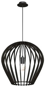 Amplex 5019 - Lampadario a cavo BALA 1xE27/20W/230V nero