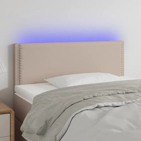Testiera Cappuccino A Led 80x5x78/88 Cm İn Similpelle /
