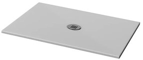 Piatto doccia in ceramica extra slim grigio L 100 x L 70 cm