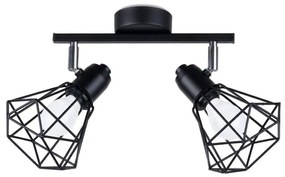 Sollux SL.1106 - Faretto ARTEMIS 2xE14/40W/230V nero