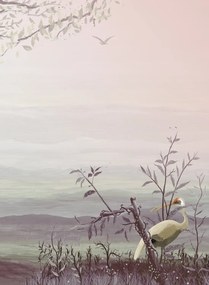 Coordonne Wandbild Yügure - Rose