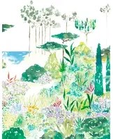Isidore Leroy Carta da parati panoramica Jardin de France - Original Panel B