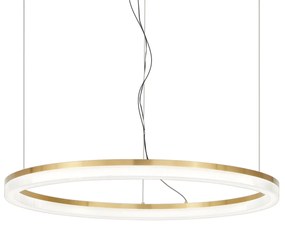 Lampadario A Sospensione Contemporaneo Crown Metallo Ottone Led 42W 3000K Ip20