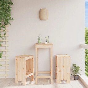 Sgabelli da bar 2 pz 40x36x75 cm in legno massello di pino
