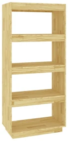 Libreria/divisorio 60x35x135 cm in legno massello di pino