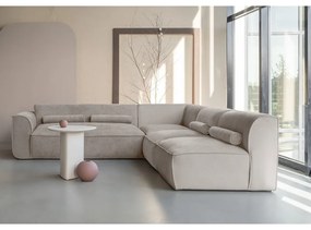 Divano angolare componibile beige (con penisola a destra) Flex Felix – Miuform