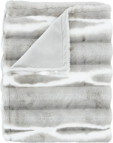 Coperta grigio chiaro in pelliccia finta 130x170 cm Flint – Catherine Lansfield