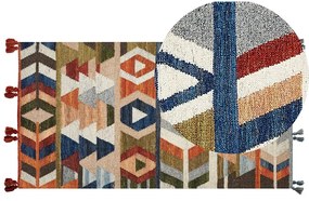 Tappeto kilim lana multicolore 80 x 150 cm KAGHSI Beliani