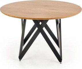 Tavolo Mozambik in rovere dorato - d120xh75 cm