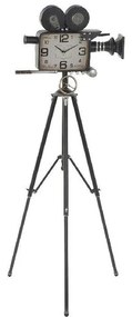 Orologio DKD Home Decor Cinepresa Vetro Ferro Legno MDF (71 x 71 x 158 cm)