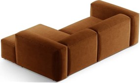 Divano angolare color mattone (con penisola a destra/con chaise lounge) Bergamo – Cosmopolitan Design