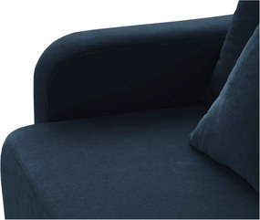 Divano blu scuro allungabile con contenitore 231 cm Elen – Micadoni