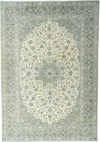 Kashan Tappeto 360 x 250 Beige (Iran) Annodato A Mano