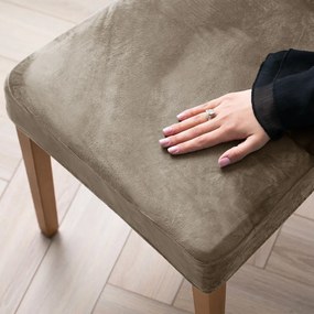 Set di coprisedia greige con rivestimento elastico per sedie 4 pz 48 cm Sento – Restilo