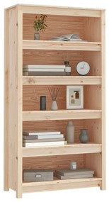 Libreria 80x35x154 cm in Legno Massello di Pino