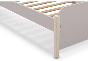 Letto per bambini in legno di pino crema 90x190 cm Enola - Marckeric