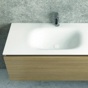 Mobile bagno 135 cm con lavabo incasso e vano a giorno a destra SP-135ED - KAMALU