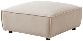 Pouf in Velluto a coste Beige - BORORE di Pascal Morabito