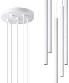 Sollux SL.1175 - Lampadario a sospensione con filo PASTELO 5xG9/8W/230V bianco